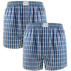 TOM TAILOR 2-pack Wijde Boxershorts Check Multi II