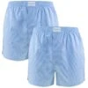 TOM TAILOR 2-pack Wijde Boxershorts Micro Stripes Blauw