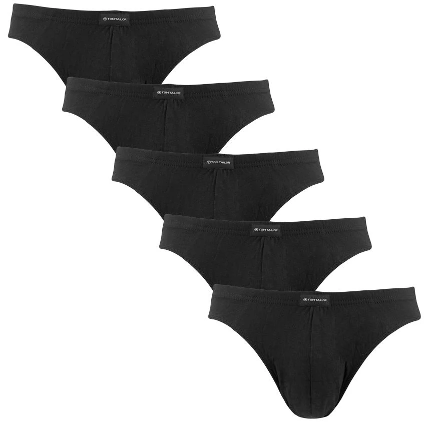 TOM TAILOR 5-pack herenslips basic zwart TOM TAILOR 5-pack Herenslips Basic Zwart -Boxers Winkel