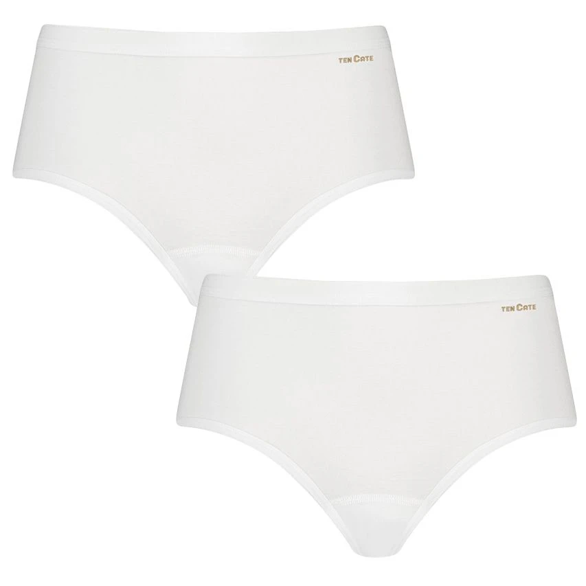 ten Cate dames basics 2-pack midi slips wit Ten Cate Dames Basics 2-pack Midi Slips Wit -Boxers Winkel