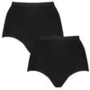 Ten Cate Dames Basics 2-pack High Waist Slips Zwart