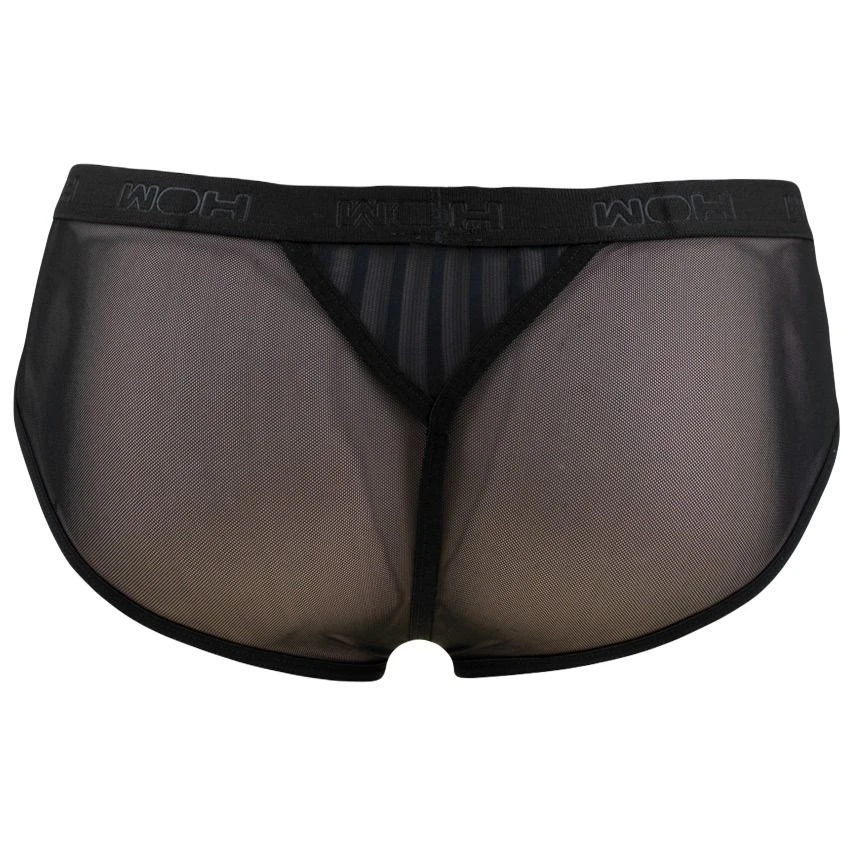 WOH microfiber herenslip personal allure mesh zwart WOH Microfiber Herenslip Personal Allure Mesh Zwart -Boxers Winkel