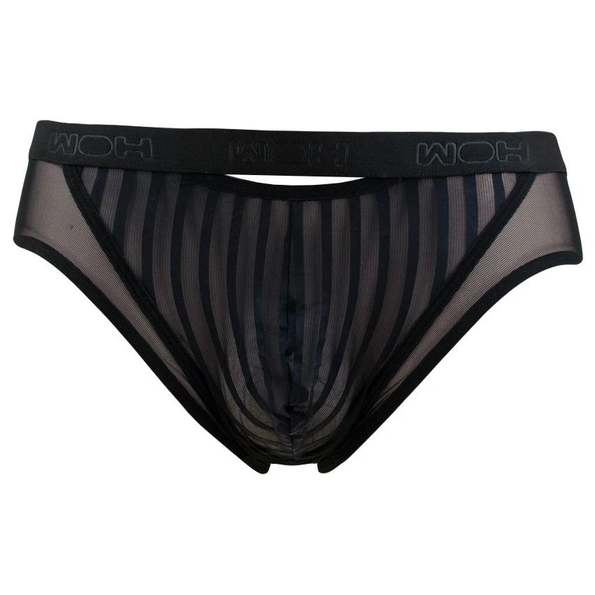 WOH microfiber herenslip personal allure mesh zwart WOH Microfiber Herenslip Personal Allure Mesh Zwart -Boxers Winkel