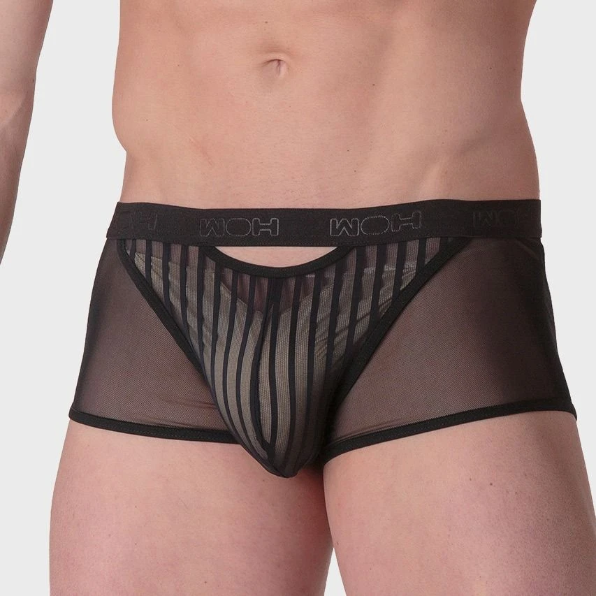 WOH microfiber trunk personal allure mesh zwart WOH Microfiber Trunk Personal Allure Mesh Zwart -Boxers Winkel