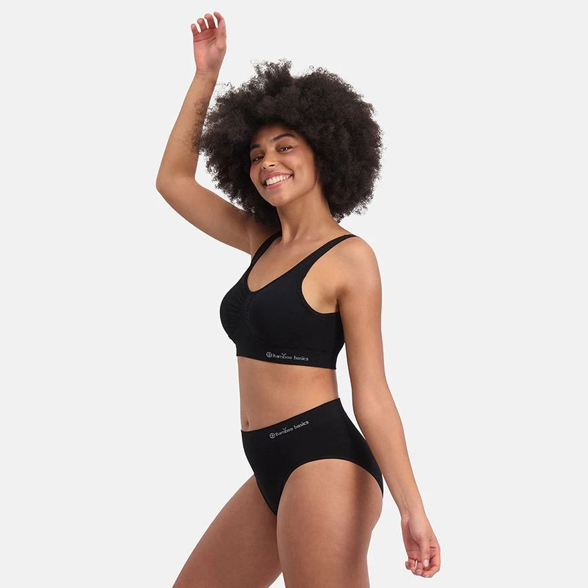 Bamboo Basics dames 3-pack slips belle zwart Bamboo Basics Dames 3-pack Slips Belle Zwart -Boxers Winkel