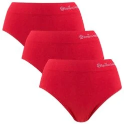 Bamboo Basics Dames 3-pack Slips Belle Rood