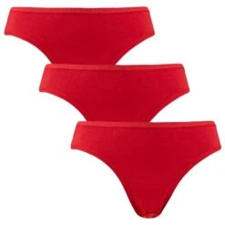 Bamboo Basics Dames 3-pack Taille-slips Julia Rood