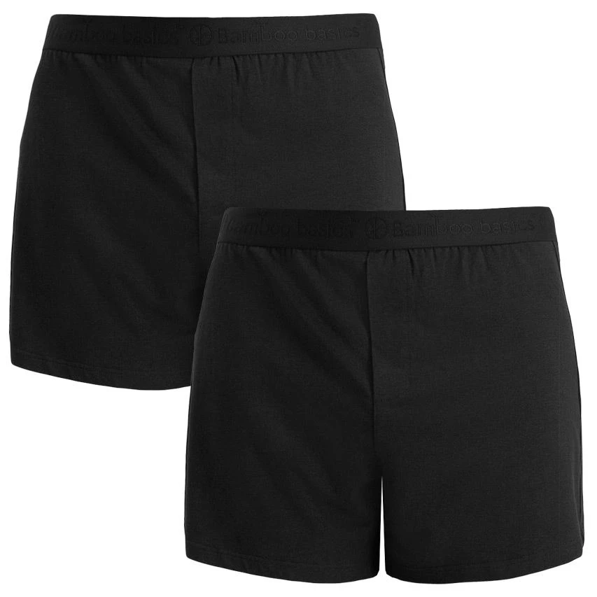 Bamboo Basics 2-pack wijde boxershorts kay zwart Bamboo Basics 2-pack Wijde Boxershorts Kay Zwart -Boxers Winkel
