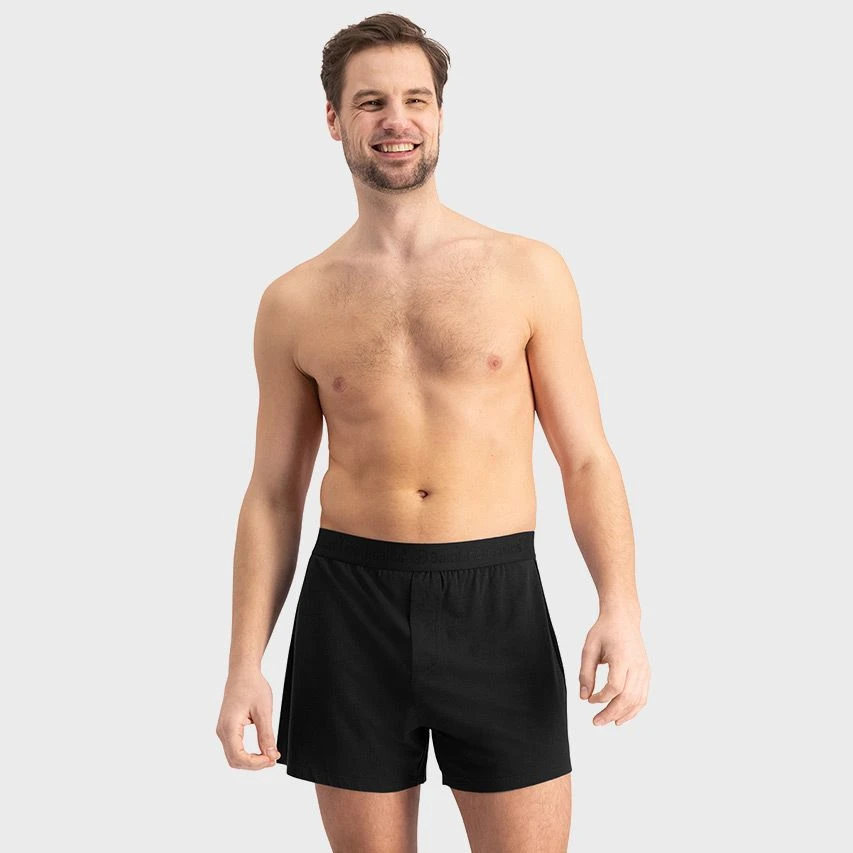 Bamboo Basics 2-pack wijde boxershorts kay zwart Bamboo Basics 2-pack Wijde Boxershorts Kay Zwart -Boxers Winkel