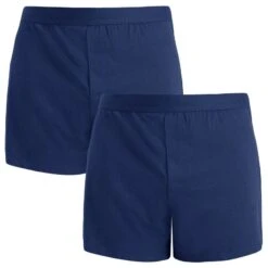 Bamboo Basics 2-pack Wijde Boxershorts Kay Blauw