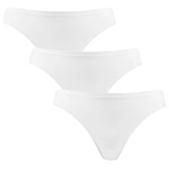 Bamboo Basics Dames 3-pack Strings Lola Wit