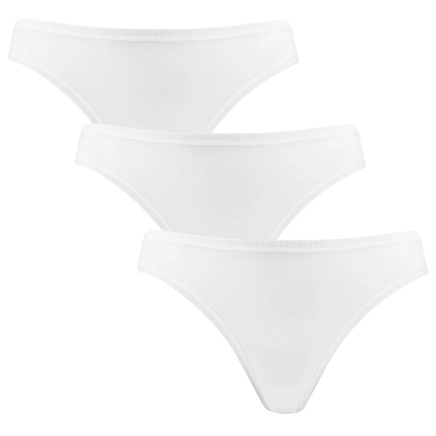 Bamboo Basics dames 3-pack strings lola wit Bamboo Basics Dames 3-pack Strings Lola Wit -Boxers Winkel