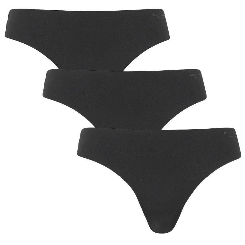 Björn Borg dames performance 3-pack microfiber strings basic zwart BJØRN BORG Björn Borg Dames Performance 3-pack Microfiber Strings Basic Zwart -Boxers Winkel