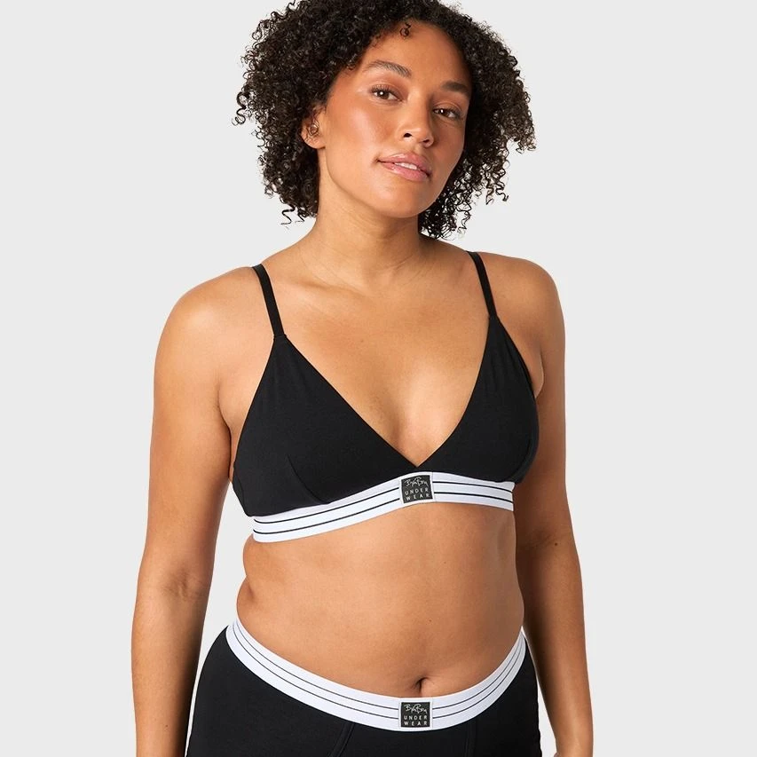 Björn Borg dames core original triangle bralette zwart BJØRN BORG Björn Borg Dames Core Original Triangle Bralette Zwart -Boxers Winkel