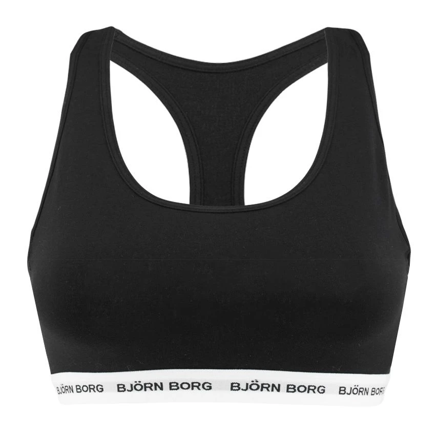 Björn Borg dames bralette logo zwart BJØRN BORG Björn Borg Dames Bralette Logo Zwart -Boxers Winkel