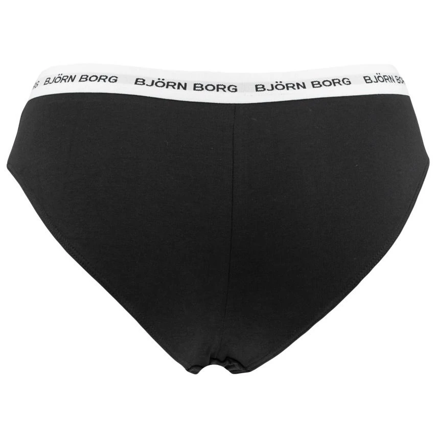 Björn Borg dames soft cotton stretch 5-pack high waist slips zwart BJØRN BORG Björn Borg Dames Soft Cotton Stretch 5-pack High Waist Slips Zwart -Boxers Winkel