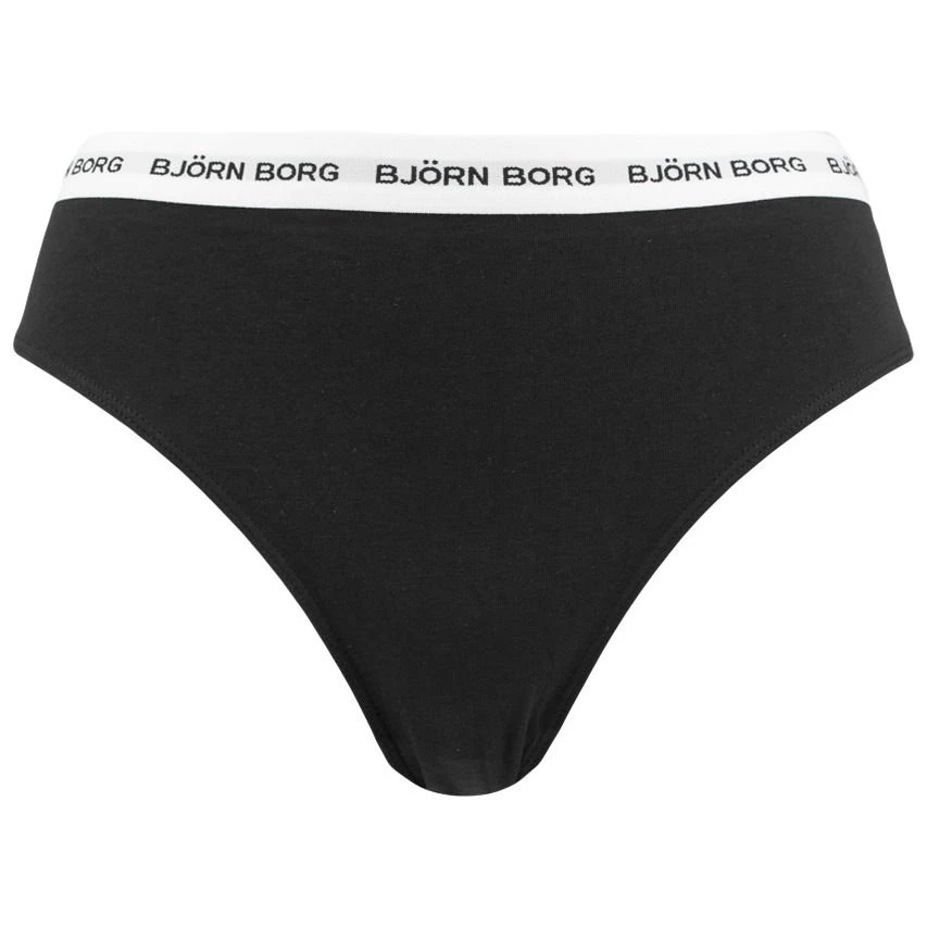 Björn Borg dames soft cotton stretch 5-pack high waist slips zwart BJØRN BORG Björn Borg Dames Soft Cotton Stretch 5-pack High Waist Slips Zwart -Boxers Winkel