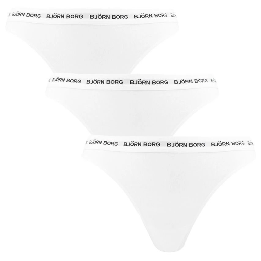 Björn Borg dames 3-pack strings wit BJØRN BORG Björn Borg Dames 3-pack Strings Wit -Boxers Winkel