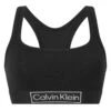 Calvin Klein Dames Unlined Logo Bralette Zwart