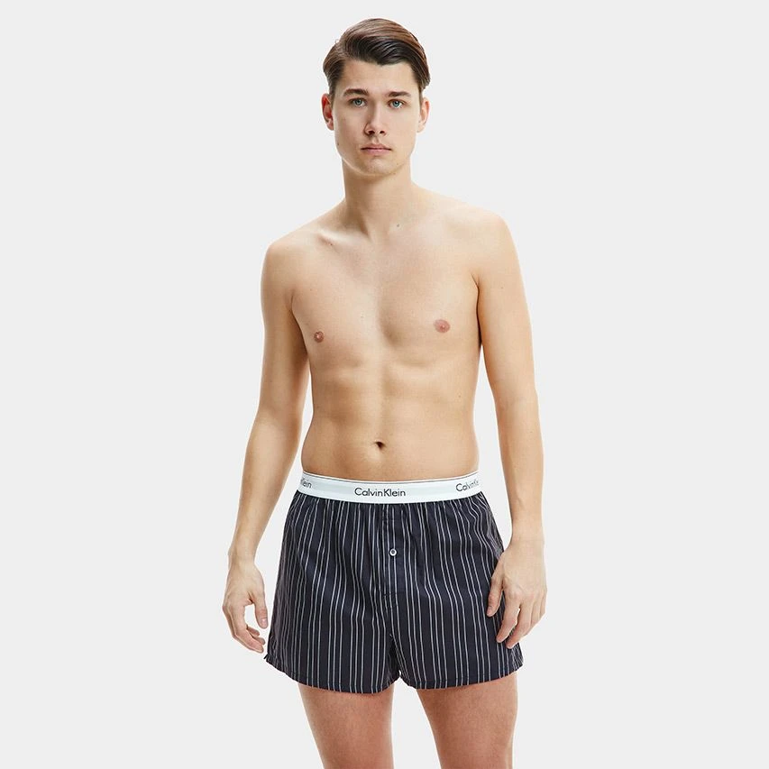 Calvin Klein 2-pack wijde boxershorts stripe & plaid multi Calvin Klein 2-pack Wijde Boxershorts Stripe & Plaid Multi -Boxers Winkel