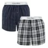 Calvin Klein 2-pack Wijde Boxershorts Stripe & Plaid Multi
