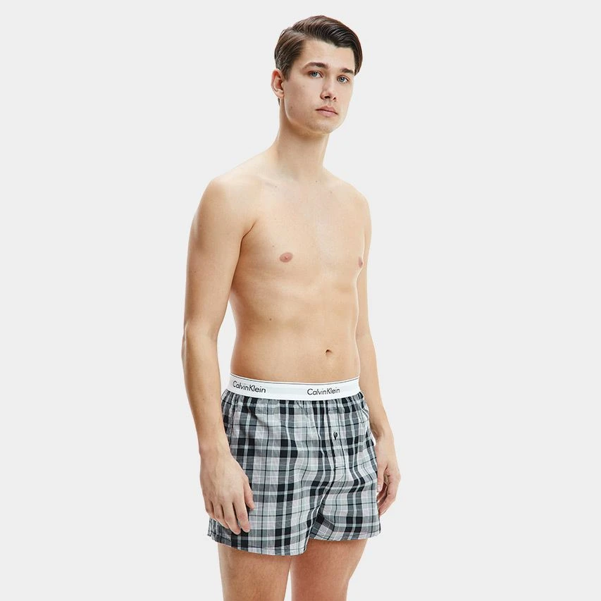 Calvin Klein 2-pack wijde boxershorts stripe & plaid multi Calvin Klein 2-pack Wijde Boxershorts Stripe & Plaid Multi -Boxers Winkel