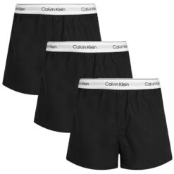 Calvin Klein Icon 3-pack Wijde Boxershorts Zwart