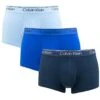 Calvin Klein 3-pack Microfiber Boxer Trunks Blauw