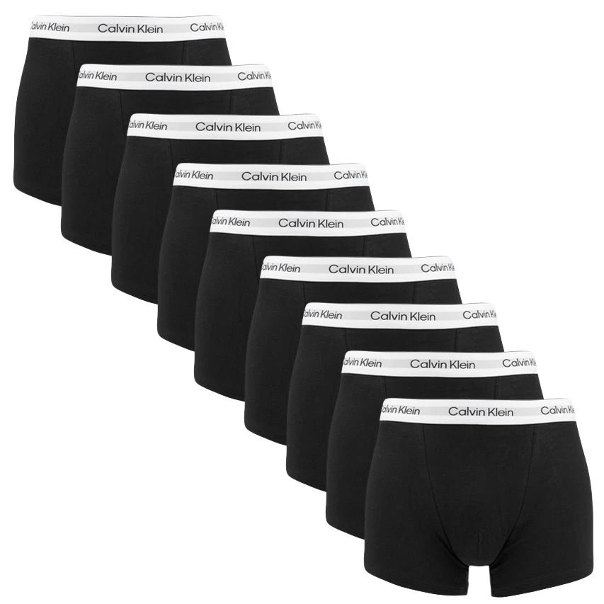 Calvin Klein icon 9-pack boxer trunks zwart Calvin Klein Icon 9-pack Boxer Trunks Zwart -Boxers Winkel