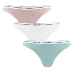 Calvin Klein Dames 3-pack Strings Modern Logo Multi III