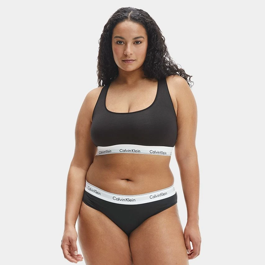 Calvin Klein dames plus size unlined bralette zwart Calvin Klein Dames Plus Size Unlined Bralette Zwart -Boxers Winkel
