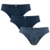 CECEBA 3-pack Herenslips Basic Blocks Blauw
