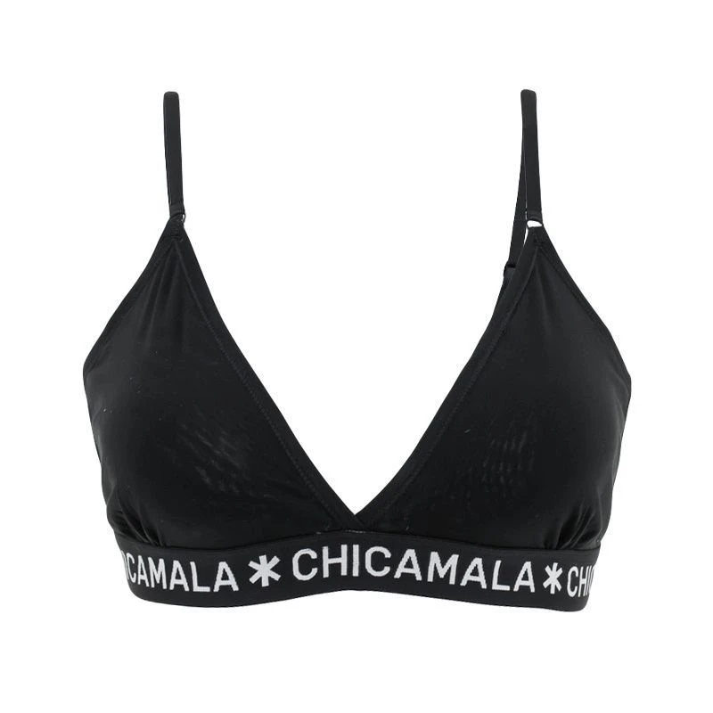 Chicamala dames triangle bralette basic zwart Chicamala Dames Triangle Bralette Basic Zwart -Boxers Winkel