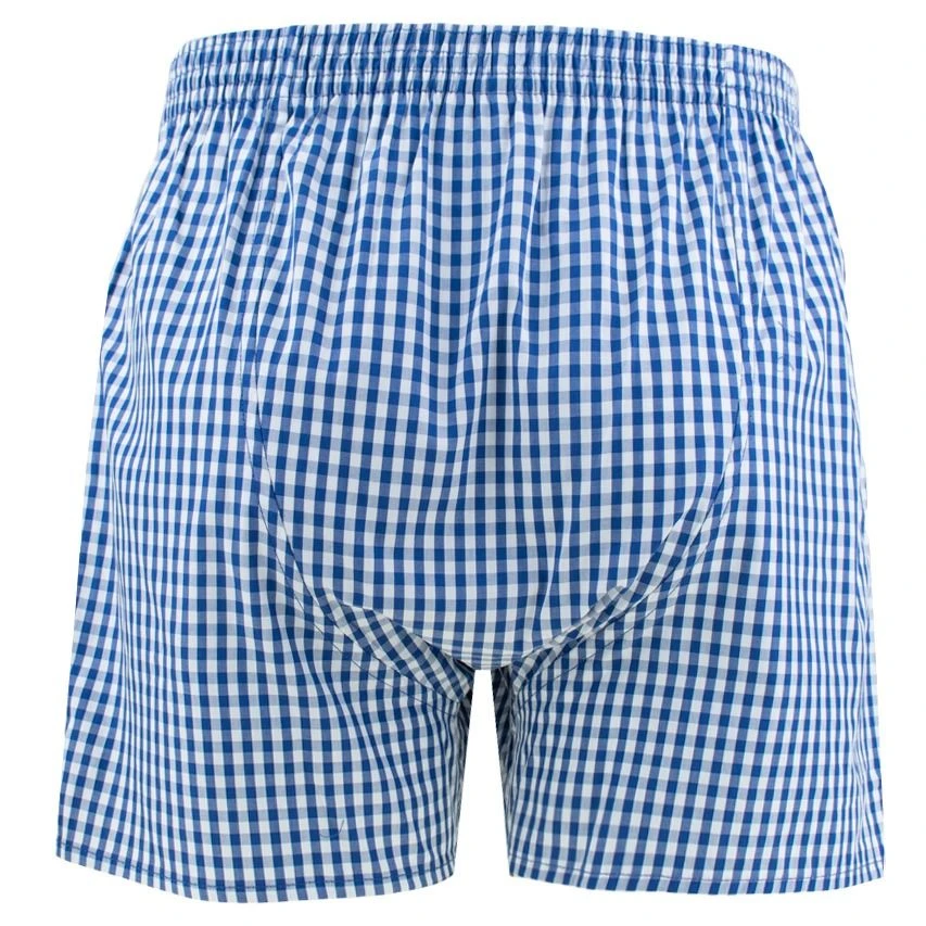 DEAL wijde boxershort check blauw 192281 DEAL Wijde Boxershort Check Blauw 192281 -Boxers Winkel