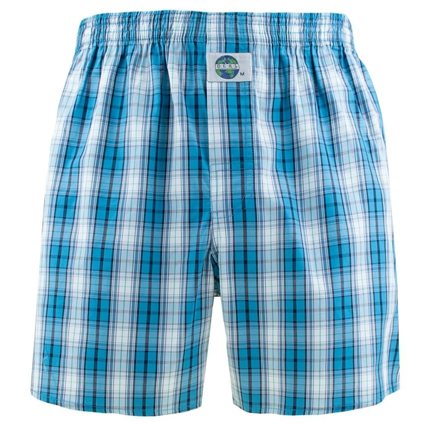 DEAL wijde boxershort check blauw 192283 DEAL Wijde Boxershort Check Blauw 192283 -Boxers Winkel