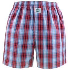 DEAL Wijde Boxershort Check Blauw & Rood 192284