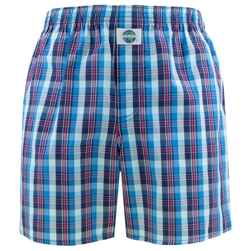 DEAL wijde boxershort check blauw & rood 192286 DEAL Wijde Boxershort Check Blauw & Rood 192286 -Boxers Winkel