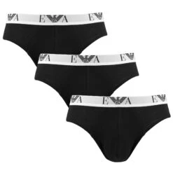 Emporio Armani 3-pack Herenslips Zwart