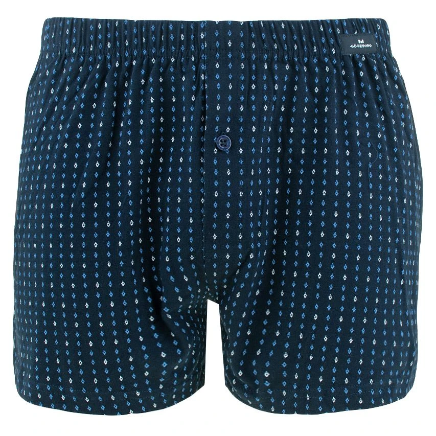 Götzburg 2-pack wijde boxers geruit minipatroon blauw Götzburg 2-pack Wijde Boxers Geruit Minipatroon Blauw -Boxers Winkel