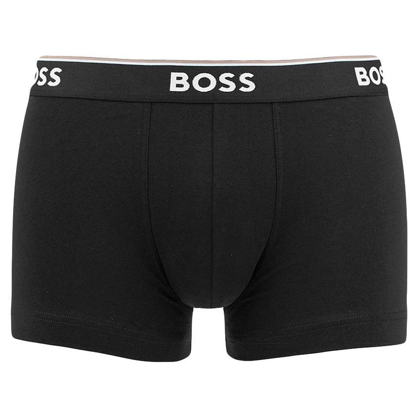 Hugo Boss BOSS power 3-pack boxer trunks grijs & zwart Hugo Boss BOSS Power 3-pack Boxer Trunks Grijs & Zwart -Boxers Winkel