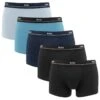Hugo Boss BOSS Essential 5-pack Boxer Trunks Blauw & Zwart III