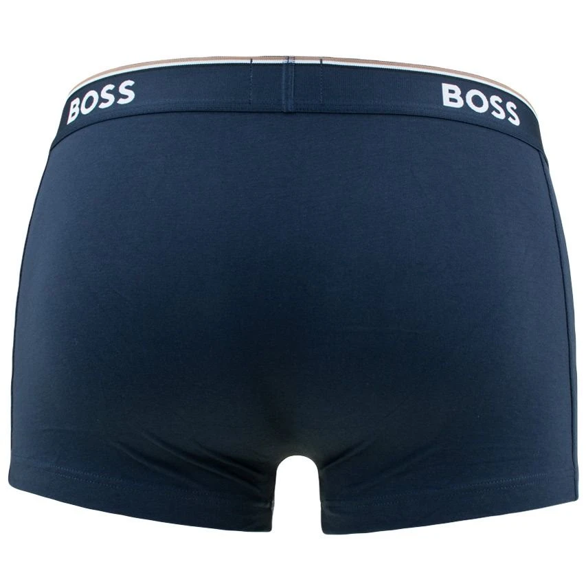 Hugo Boss BOSS power 3-pack boxer trunks basic blauw II Hugo Boss BOSS Power 3-pack Boxer Trunks Basic Blauw II -Boxers Winkel