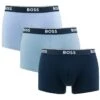 Hugo Boss BOSS Power 3-pack Boxer Trunks Basic Bauw