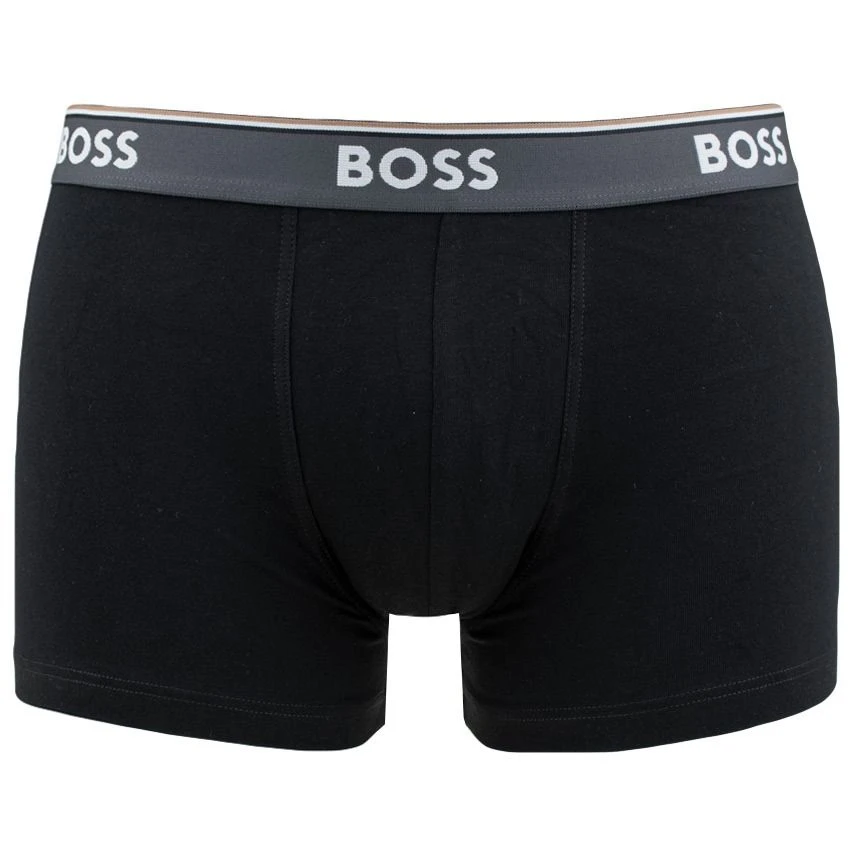 Hugo Boss BOSS power 3-pack boxer trunks basic zwart & grijs Hugo Boss BOSS Power 3-pack Boxer Trunks Basic Zwart & Grijs -Boxers Winkel