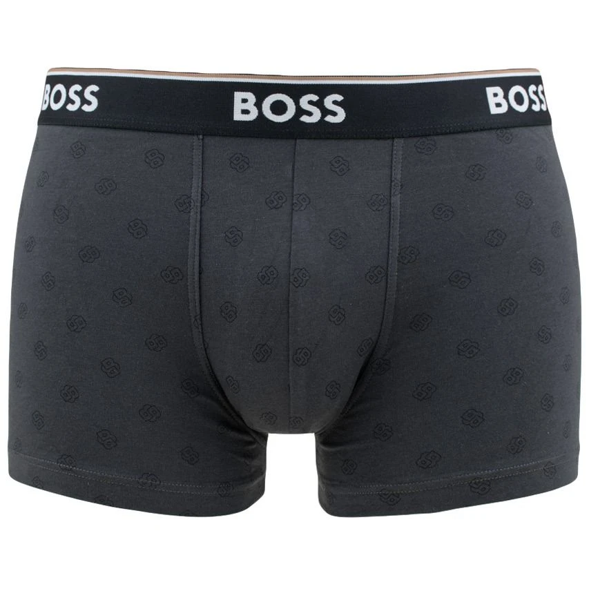 Hugo Boss BOSS power 3-pack boxer trunks basic zwart & grijs Hugo Boss BOSS Power 3-pack Boxer Trunks Basic Zwart & Grijs -Boxers Winkel