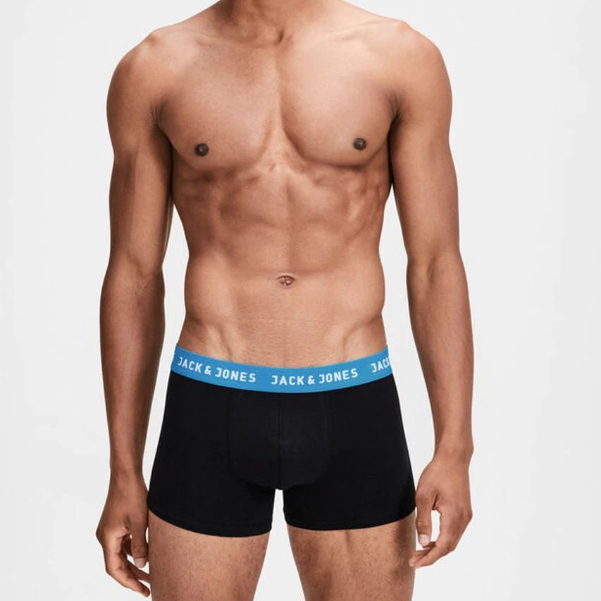 Jack & Jones 2-pack boxer trunks rich blue jewel zwart Jack & Jones 2-pack Boxer Trunks Rich Blue Jewel Zwart -Boxers Winkel