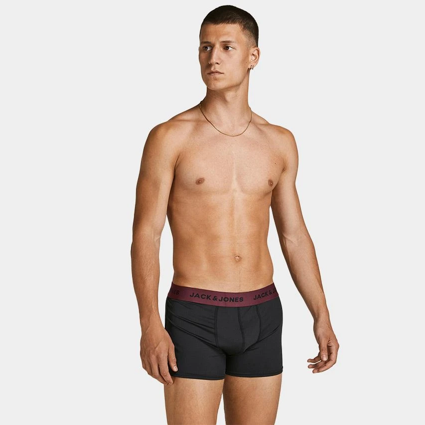 Jack & Jones 3-pack microfiber boxers flower zwart Jack & Jones 3-pack Microfiber Boxers Flower Zwart -Boxers Winkel