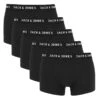 Jack & Jones 5-pack Boxers Huey Zwart