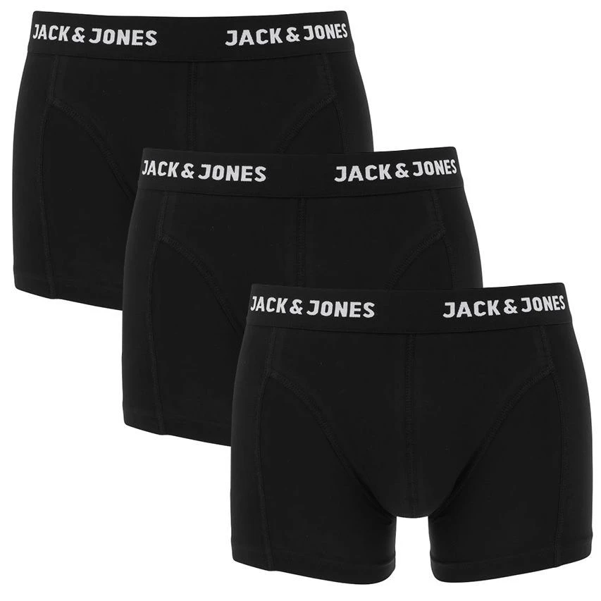 Jack & Jones 3-pack boxer trunks anthony zwart Jack & Jones 3-pack Boxer Trunks Anthony Zwart -Boxers Winkel