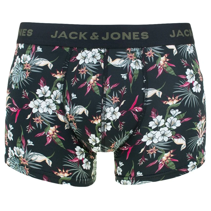Jack & Jones 3-pack microfiber boxers flower zwart Jack & Jones 3-pack Microfiber Boxers Flower Zwart -Boxers Winkel